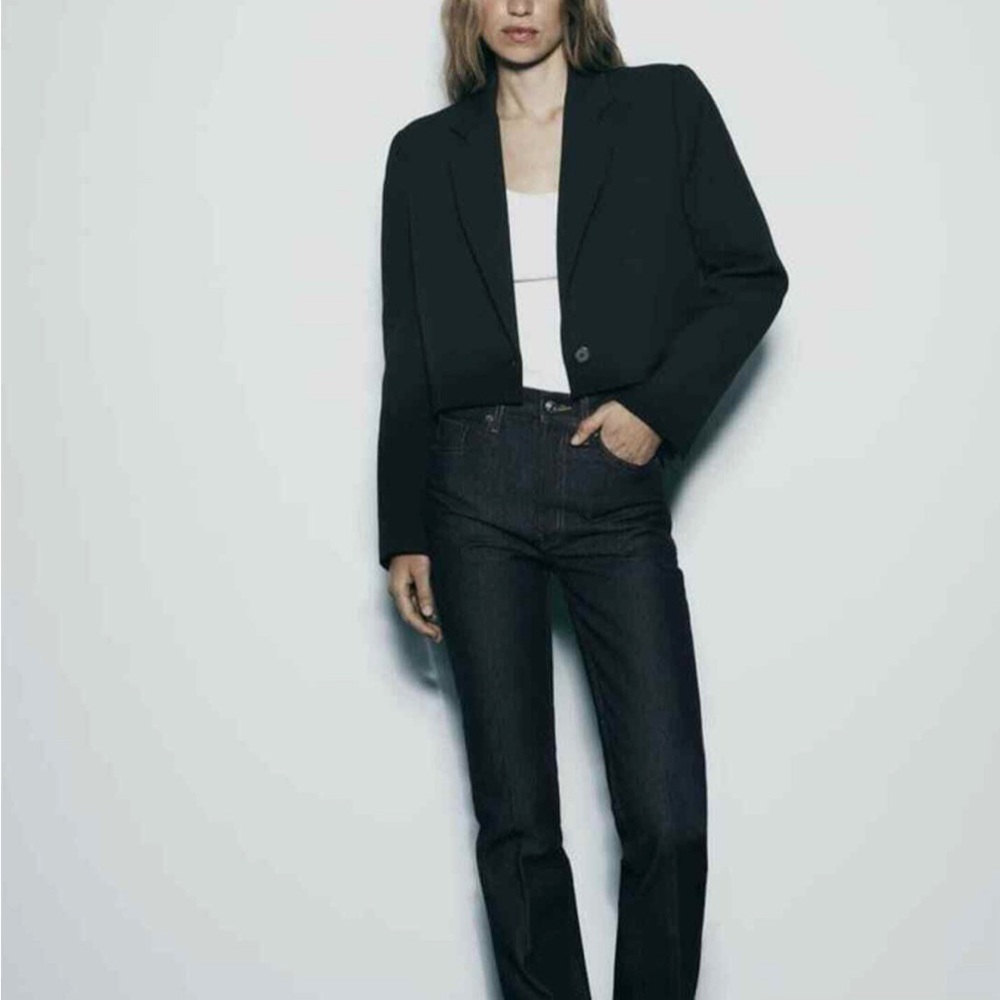 ZARA HIGH RISE BOOTCUT ZW COLLECTION JEANS